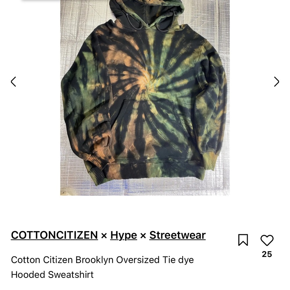 Cotton Citizen Green and Black Camouflage Sweatshirt and Jogger Sweatsuit SET